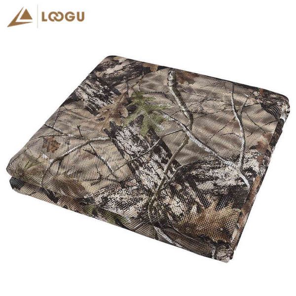 LOOGU Feuille d'érable Simple Camping Camouflage Net 300D Auvent Couverture Maille Tissu Ombre Net Cour Extérieure Jardin Décoration H220419