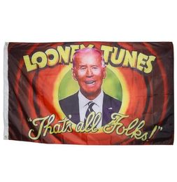 Looney Tunes That039s All Folk Biden 3x5ft Flags Outdoor 150x90cm Banners 100D Polyester Couleur vive de haute qualité avec deux BRAS5301534