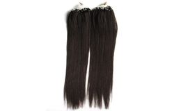 LOOP Micro Remy Straight Tip Hair 100g LOOP Micro Ring Extensions de cheveux humains Lien Perle Real European Salon Style Hair6099630