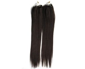 LOOP Micro Remy Straight Tip Hair 100g LOOP Micro Ring Extensions de cheveux humains Lien Perle Real European Salon Style Hair6488623