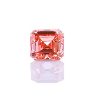 Suelto 3 s Color rosa Asscher Cut CVD Lab Grown Diamond