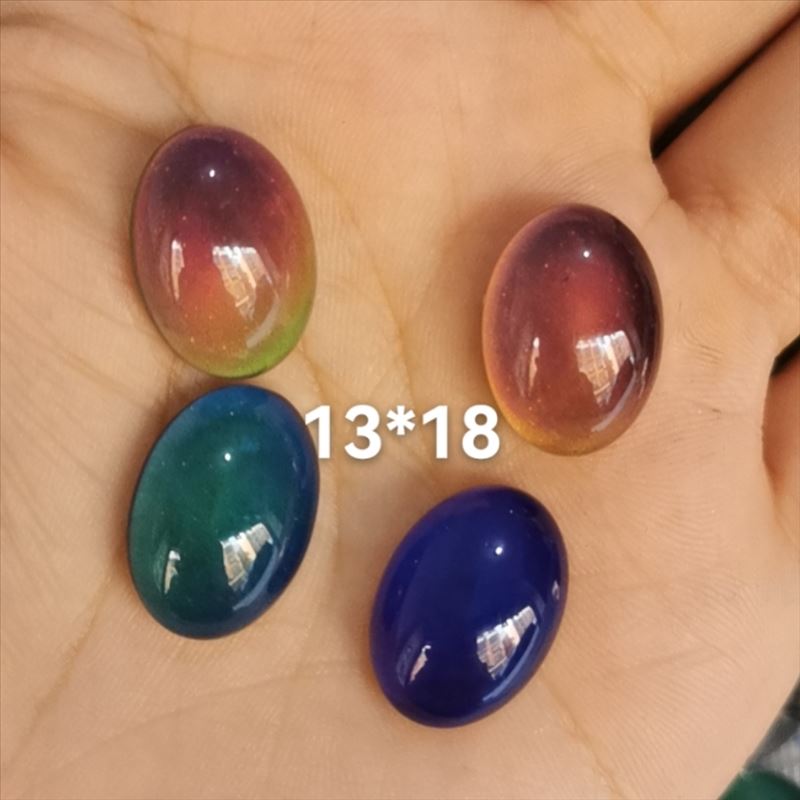 Loose Beads Glass Mood Bead Emotion Feeling Temperature Color Change Charms 100Pcs/Lot