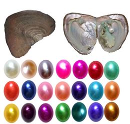 Perles en vrac Jewelrywholesale 6-7Mm Rond 25 Couleurs D'eau Douce Naturelle Ctured Dans L'huître Fraîche Perle Mussel Supply Drop Delivery 2021 Cfawf