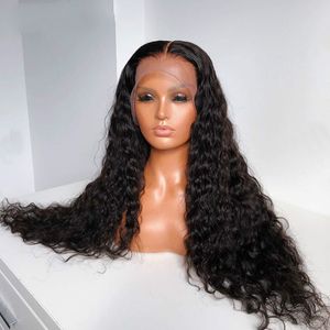 Curl lâche 250 densité 13x6 Lace Front Human Hair Wigs 360 Lace Frontal Wig Brésilien Remy Water Wave 30 pouces Full vous pouvez en gros