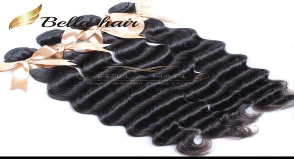 Bounques de vagues profondes en vrac 34 par lot 8a extensions de cheveux humains vierges trébucheur Bella Hair Facotry2645748