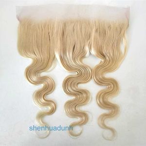 Loose Deep Wave Lace Human Hair Pruiken 613 HD 13x4 Volledig handgeweven Noord -Koreaanse handhaak Haarblok Zwitsers Mesh Hair Block Accessoires Sluiting