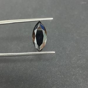 Diamants en vrac 1 carat couleur noire marquise forme 5 mm 10 mm synthétique bijoux de bijoux de boucles d'oreille à bas prix à bas prix