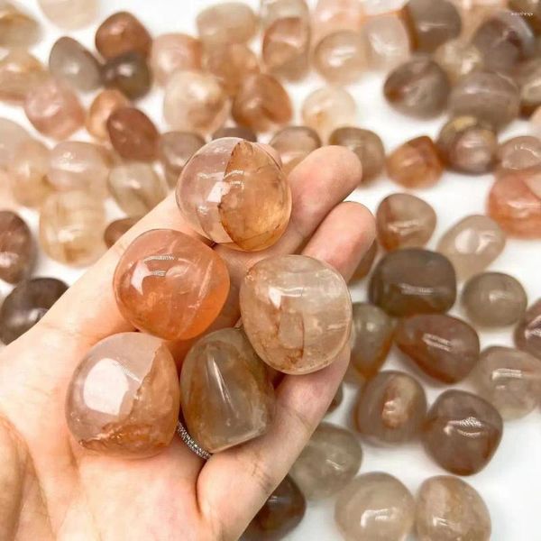 Diamants en vrac 1 lb autour de 21 pcs Fire Quartz Natural Tumbled Stone (qualité premium '' Grade) en gros en gros pour l'énergie Crystal Healing W