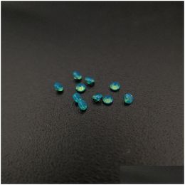 Diamants en vrac 216 Bonne qualité Résistance aux hautes températures Nano Gems Facette ronde 0,8-2,2 mm Opale foncée Aigue-marine Bleu Vert Dhgarden Dhssr
