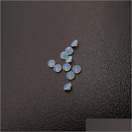 Losse diamanten 230/1 goede kwaliteit hoge temperatuurbestendigheid nano-edelstenen facet rond 0,8-2,2 mm zeer licht chalcedoon hemelsblauw Dhgarden Dhpsh