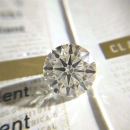 Diamantes sueltos, 8 mm, 2 ct, color IJ, corte brillante redondo, creado en laboratorio, grado VVS1, material para hacer anillos 230320