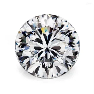 Diamantes sueltos 9 corazón y 1 corte de flores 5 mm d súper blanco vvs1 moissanite para el collar de anillo de joyería sintética