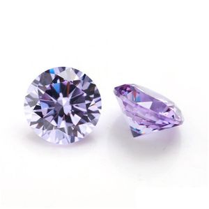 Losse diamanten cr sieraden 100 pc's/zak 5 mm heldere ronde gesneden 15 kleuren 5a kubieke zirconia edelstenen edelsteen kralen voor doe -het -zelf droog