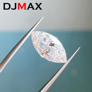 Losse diamanten DJMAX 0.2-10ct Rare Marquise Cut Loose Stone D Color VVS1 Lab Grown Super White Certified Marquise Diamond 230728