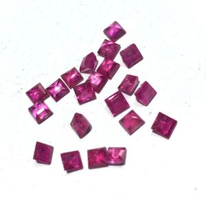 Diamants en vrac ECHSUN rubis naturel pierre birmanie AAA niveau carré 2525mm pierres précieuses en vrac bague rubis bijoux bracelet edelstenen 230619