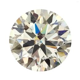 Losse diamanten geschatte prijzen GH kleur echte Moissanite steen 1,0 ct 6,5 mm Lab Grown Diamond Moissanita Pass (GEEN GRA-certificaat)