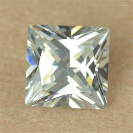 Diamantes sueltos venta directa de fábrica 7x7mm 2ct I Color forma cuadrada corte moissanita gemas piedra para joyería Diy certificado GRA Pass