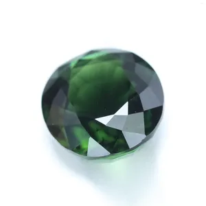 Losse diamanten edelsteen 10,20 ct groene toermalijn kussenvormig 13,87 x 12,87 x 8,05 mm privé aangepaste ring hanger oorbel hoofdsteen natuurlijk