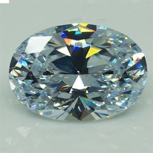 Diamants en vrac énorme 5658ct VVS 18X25mm taille ovale AAAA saphir blanc Zircon pierres précieuses bijoux de luxe cadeau en gros 230412