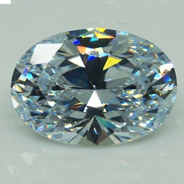 Diamants en vrac énormes 5658ct VVS 18X25mm coupe ovale AAAA blanc saphir Zircon pierres précieuses bijoux de luxe cadeau en gros 230320