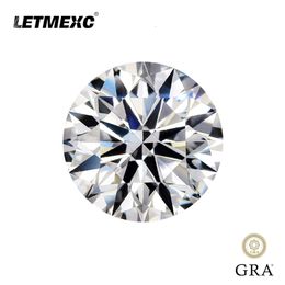 Diamantes sueltos LETMEXC Precio al por mayor D Color Diamante Piedra preciosa suelta VVS1 Excelente Probador de paso de corte brillante redondo con GRA 230808