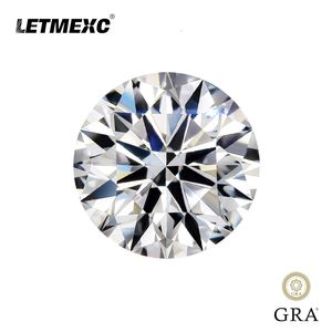 Diamants en vrac LETMEXC Prix de gros D Couleur Diamant Pierres précieuses en vrac VVS1 Excellent testeur de passe de coupe brillant rond avec GRA 230808