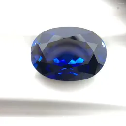 Losse diamanten Meisidian 15X20mm ovale vorm 5A kwaliteit handgeslepen 23 karaat korund koningsblauwe saffiersteen