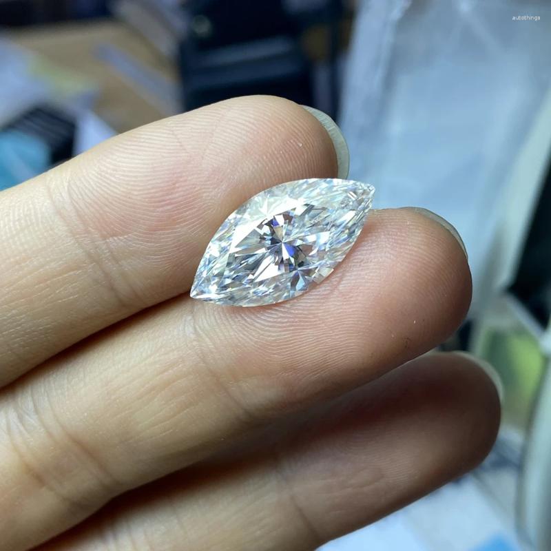 Diamantes soltos meisidian 6x12mm forma de marquise 2 quilates diamante gemstnoe gh vvs moissanite