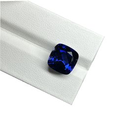 Diamantes sueltos Meisidian 9x9mm 4 Cushion Corundum Royal Blue Sapphire 230320