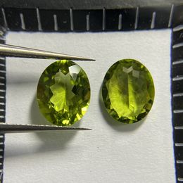 Losse diamanten meisidian een kwaliteit ovaal 8x10mm natuurlijke edelsteen originele echte peridotsteen voor ring maken 230320