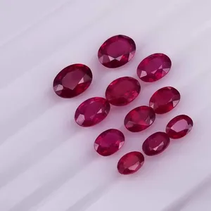 Diamants lâches méissidiens ovale coupe 6x8 mm 1,9 carat naturel pierre gemme originale rouge rubis pirce par