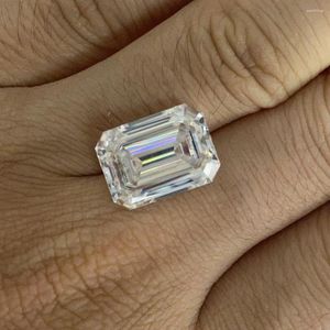 Diamants en vrac Meisidien synthétique 1 carat 5x7 mm blanc d vvs Gemstone émeraude coupé Moisanite Diamond Prix en gros