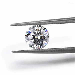 Diamants en vrac Moissanite EF couleur 4mm 0.3 3ct/paquet de diamant rond taille brillant cultivé en laboratoire pour bague boucle d'oreille Bracelet