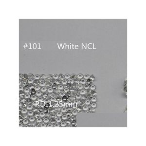 Diamants en vrac Nano Crystal Gem 2,5 mm ronds couleurs blanches facette coupée pierre précieuse synthétique thermostable de qualité supérieure pour bijoux Dhgarden Dhhbd