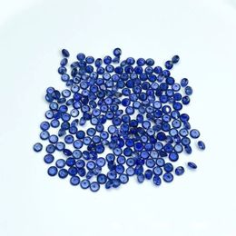 Diamants en vrac pierre de saphir bleu foncé naturel VS pierre précieuse chinoise de qualité pour bijoux à bricoler soi-même MM 230320
