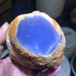 Losse diamanten natuurlijke kalkoenblauwe chalcedony primitieve stenen edelsteen zeldzame erts jade diy ketting sieraden snijdende grondstoffen 230320