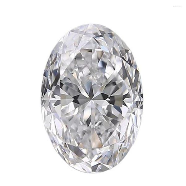 Diamantes sueltos NiceGems 3.35ct Oval F Color VS2 Claridad Excelente corte Piedra de diamante cultivada en laboratorio Certificado