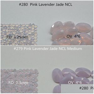 Diamantes sueltos Color rosa 1,25 mm Nanogem redondo Cristal Faceta Corte Piedra preciosa sintética termoestable de alta calidad para joyería 1 Dhgarden Dhqfy