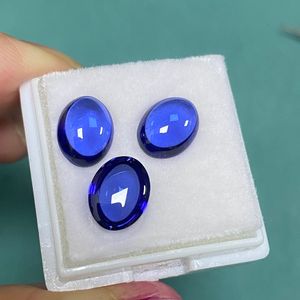 Losse Diamanten Pirmiana 7X9mm 265cts Lab Gemaakt Gekweekte Steen Ovale Koningsblauwe Saffier Edelsteen Ring Sieraden 230619