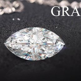 Diamantes sueltos Corte marquesa real Piedras preciosas sueltas 0.05ct a 5ct D Color VVS1 con certificado GRA Pass Diamond Tester Lab Gem Stones 230808