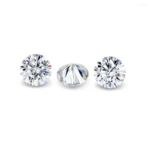 Diamantes sueltos Round 8 mm Excelente Corte 2ct Mossanite Diamond con certificado GRA Gran piedra contra incendios para hacer joyas