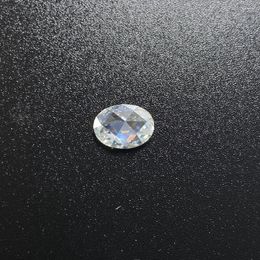 Diamantes sueltos Color blanco sintético D VVS Forma ovalada 9x7mm 2 quilates de moissanita de fondo de rosa
