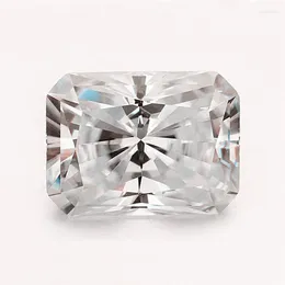 Diamants en vrac de qualité supérieure, coupe radiante, moissanite D couleur 5,5 carats 9 11 mm cultivés en laboratoire, ressemblent à Diamon 3ex VVS pour bague, bracelet, collier