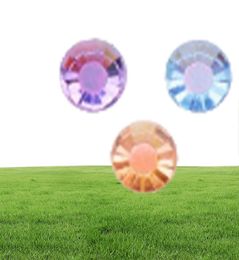 Losse diamanten hele 25 mm hars steentjes transparante bodem flatback crystal ab nagel edelstenen strass voor kleding voor kleding decorati9802398