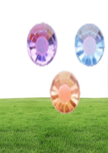 Diamants en vrac entièrement résine résine strassons transparents en bas à fond Crystal Ab Nail Gems Rigiane pour vêtements décorati1496026