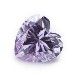 Losse diamanten groothandel hoogwaardige 100 pc's/ zak 5x5 mm hart gefacetteerde gesneden vorm 5a geleidelijke blauwe kubieke zirconia kralen voor jood dhikf