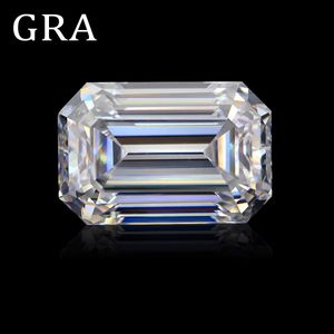 Losse Emerald Cut Stones 05ct tot 13ct Edelstenen Natuurlijk Met Certificaat Wit D Kleur VVS1 Voor Sieraden Maken Verkoop 240112