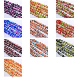 Losse edelstenen 240 stuks 10 mm veelkleurige glaskralen met spikkels voor doe-het-zelf armbanden maken 111 soorten kleuren kunnen kiezen