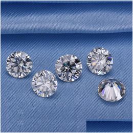 Pierres précieuses en vrac 3.0Mm12Mm Pierre de Moissanite en vrac Près du blanc D Couleur Coupe ronde Excellente qualité Vvs1 Drop Delivery Jewelry Dhgarden Dhos7