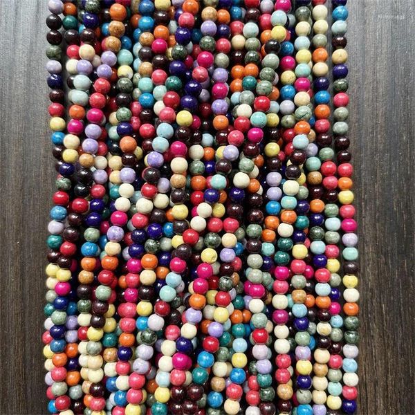 Pierres précieuses en vrac 4MM rondes pierres précieuses minérales pouvoir de guérison perles de pierre naturelle pour petits petits bijoux faisant bricolage bracelet boucles d'oreilles collier